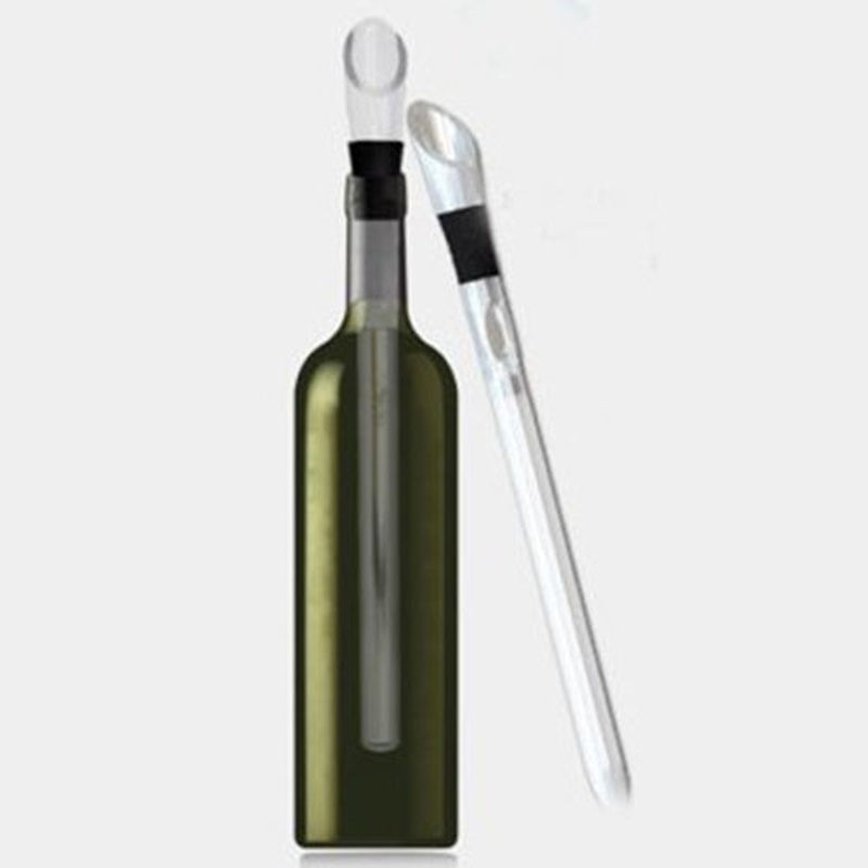 New 2-in-1 Stainless Steel Wine Chiller Stick with Pourer