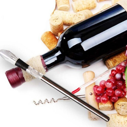 New 2-in-1 Stainless Steel Wine Chiller Stick with Pourer